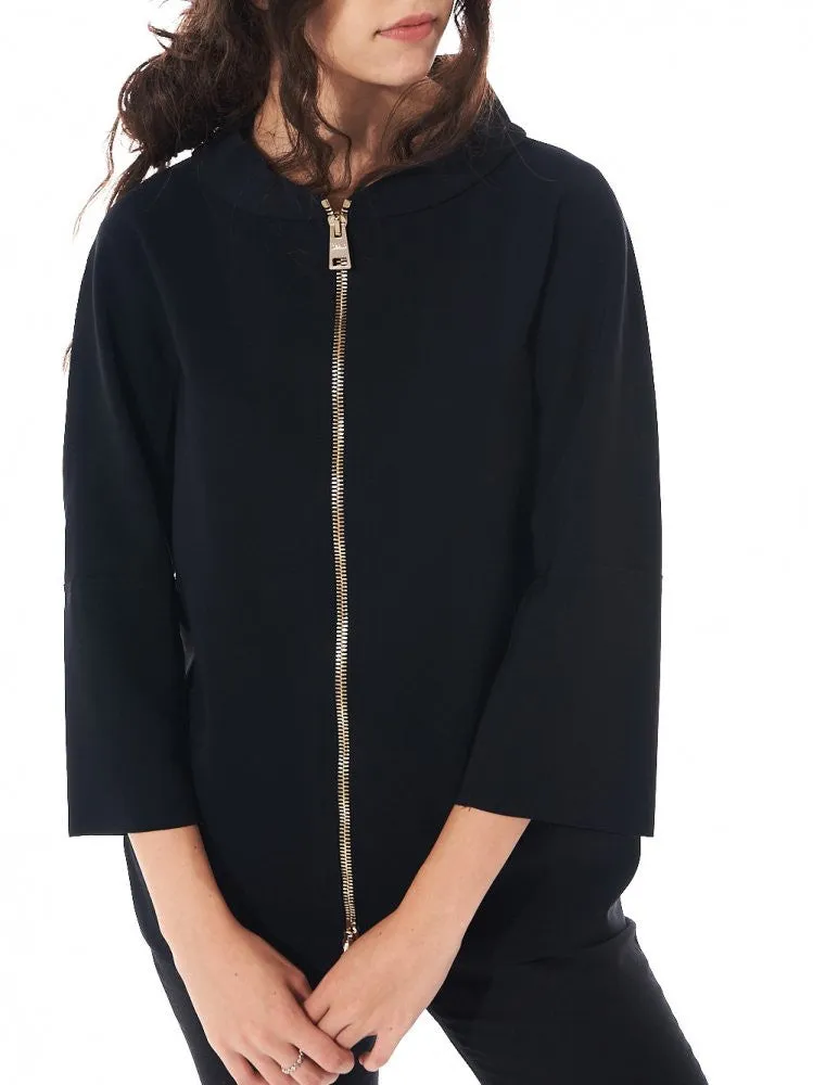 Zipped Cropped Sleeve Jacket (GA0068D 13455S 9300) sold by lorenzo product image thumbnail 4