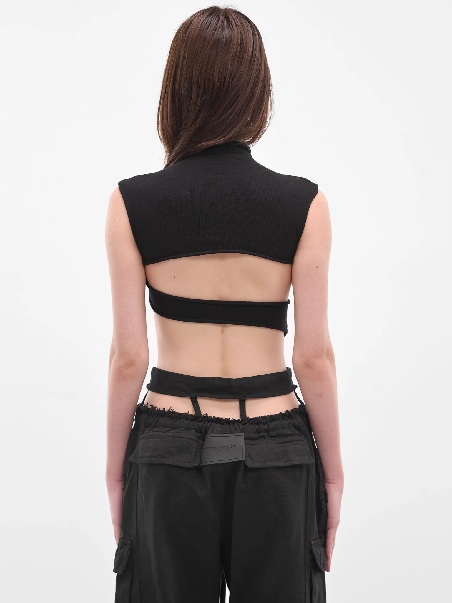 Black Cut-Out Deconstructed Tank (10710570701-BLACK-PRINT) sold by lorenzo product image thumbnail 3