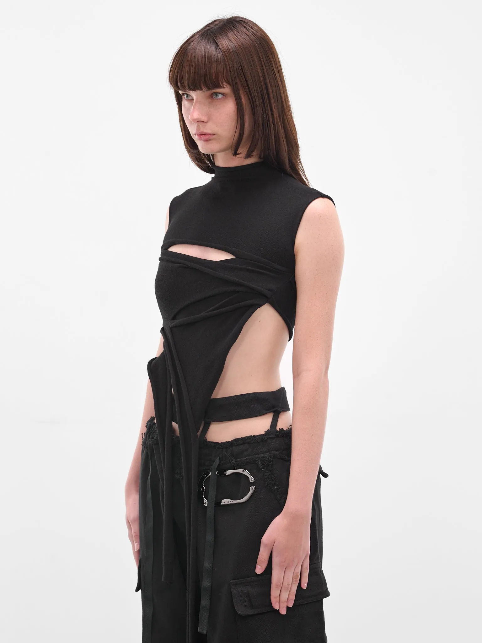 Black Cut-Out Deconstructed Tank (10710570701-BLACK-PRINT) sold by lorenzo product image thumbnail 2