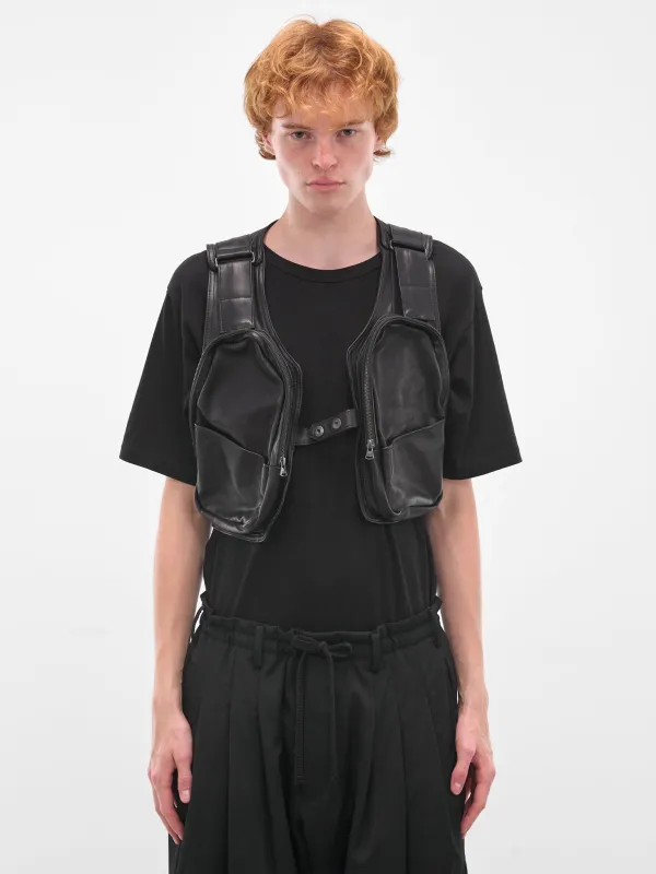 Black Holster Bags Cropped Vest (HL-V99-705-BLACK) sold by lorenzo