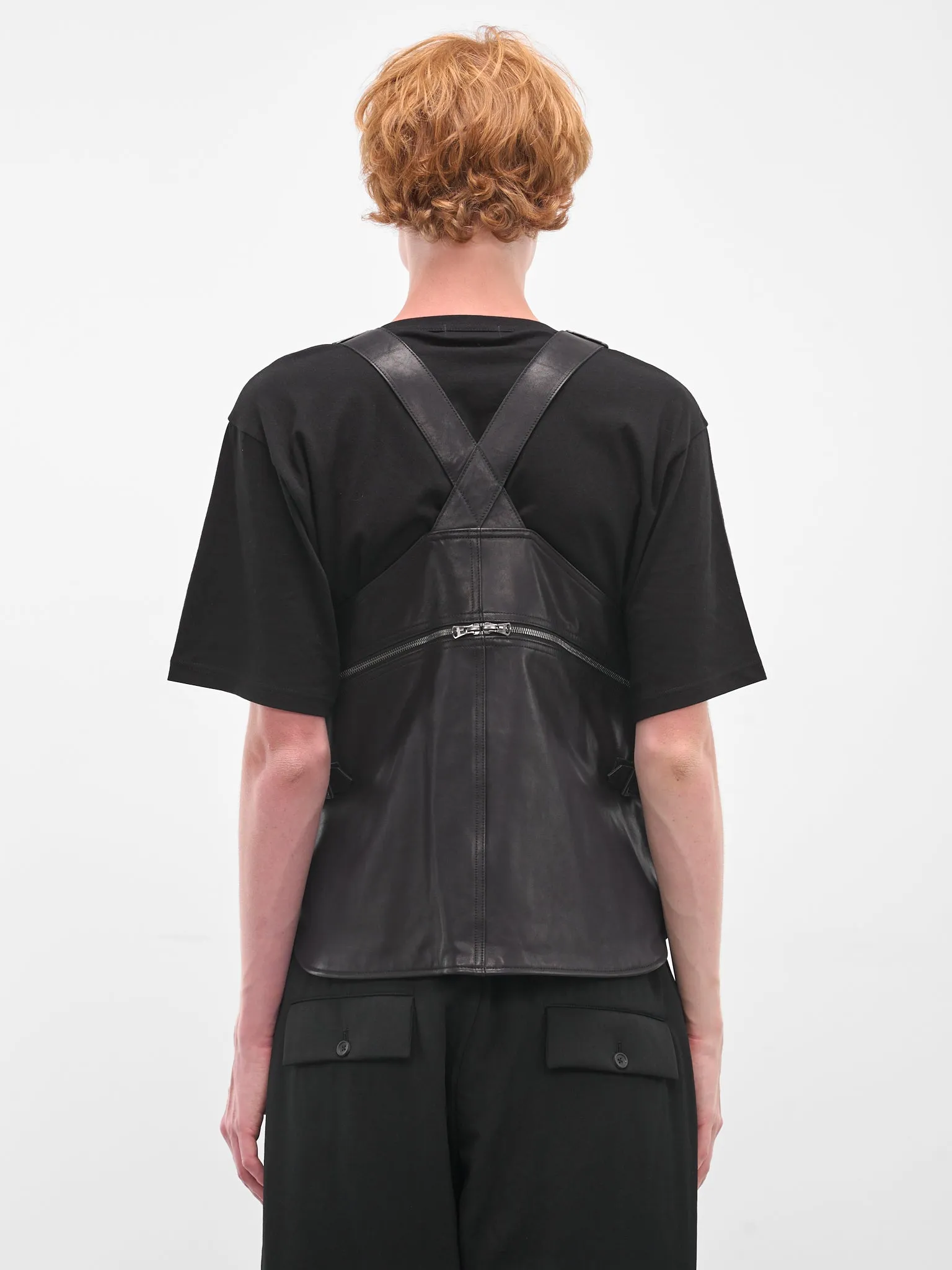 Black Technical Layered Zip Vest (HL-V98-705-BLACK) sold by lorenzo product image thumbnail 3