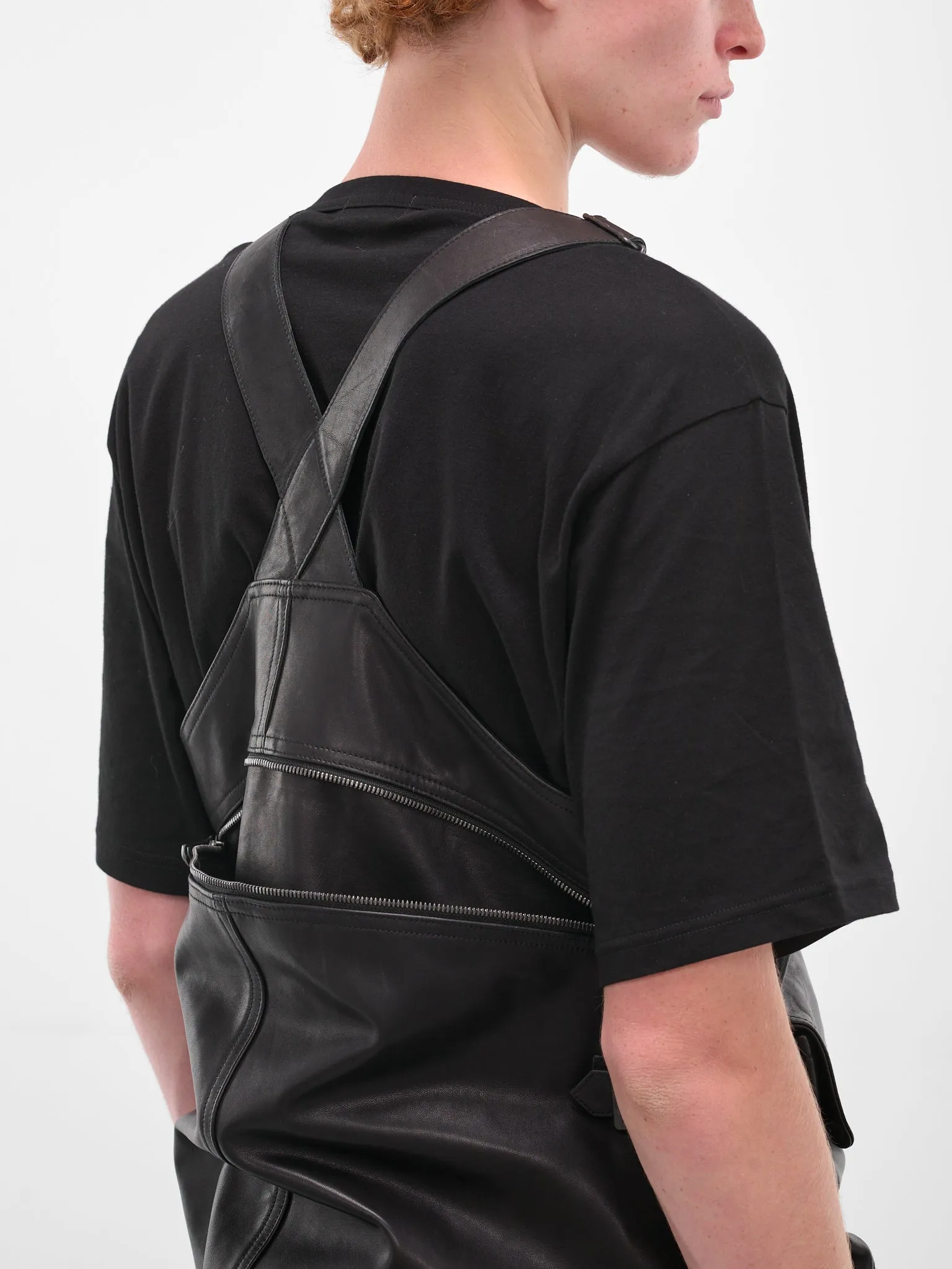 Black Technical Layered Zip Vest (HL-V98-705-BLACK) sold by lorenzo product image thumbnail 5