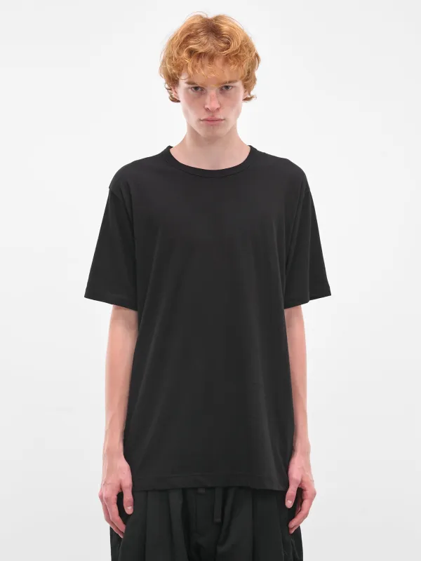 Black Crewneck Tee (HL-T02-070-BLACK) sold by lorenzo