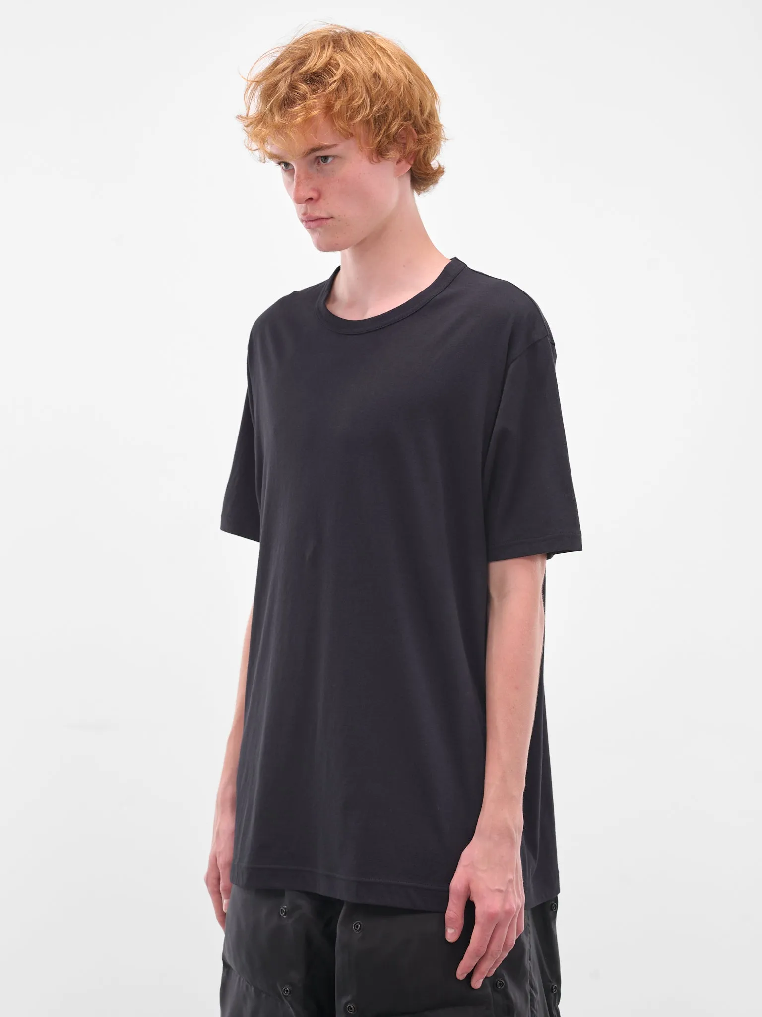 Navy Crewneck Tee (HL-T02-070-NAVY) sold by lorenzo product image thumbnail 2