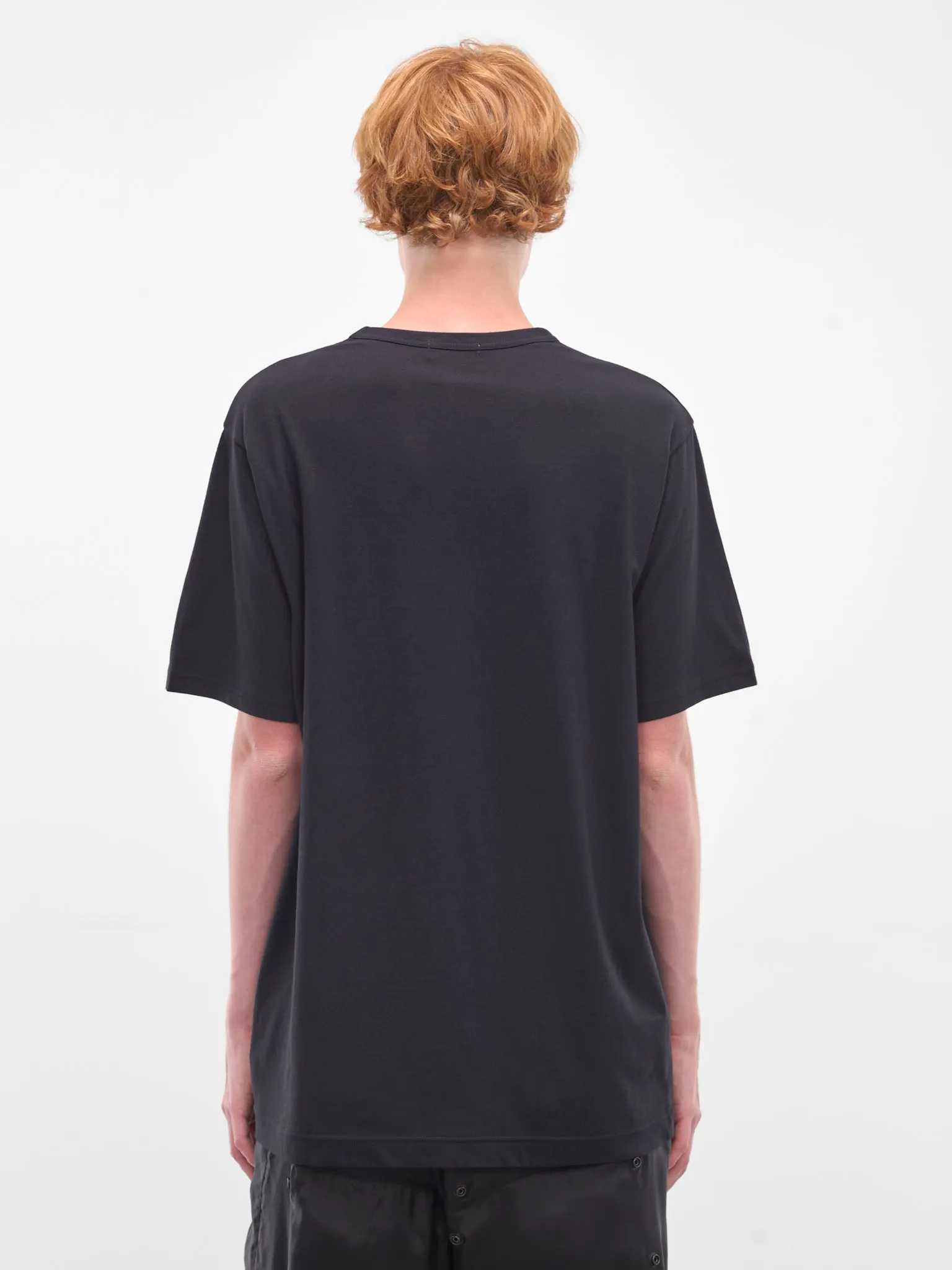 Navy Crewneck Tee (HL-T02-070-NAVY) sold by lorenzo product image thumbnail 3