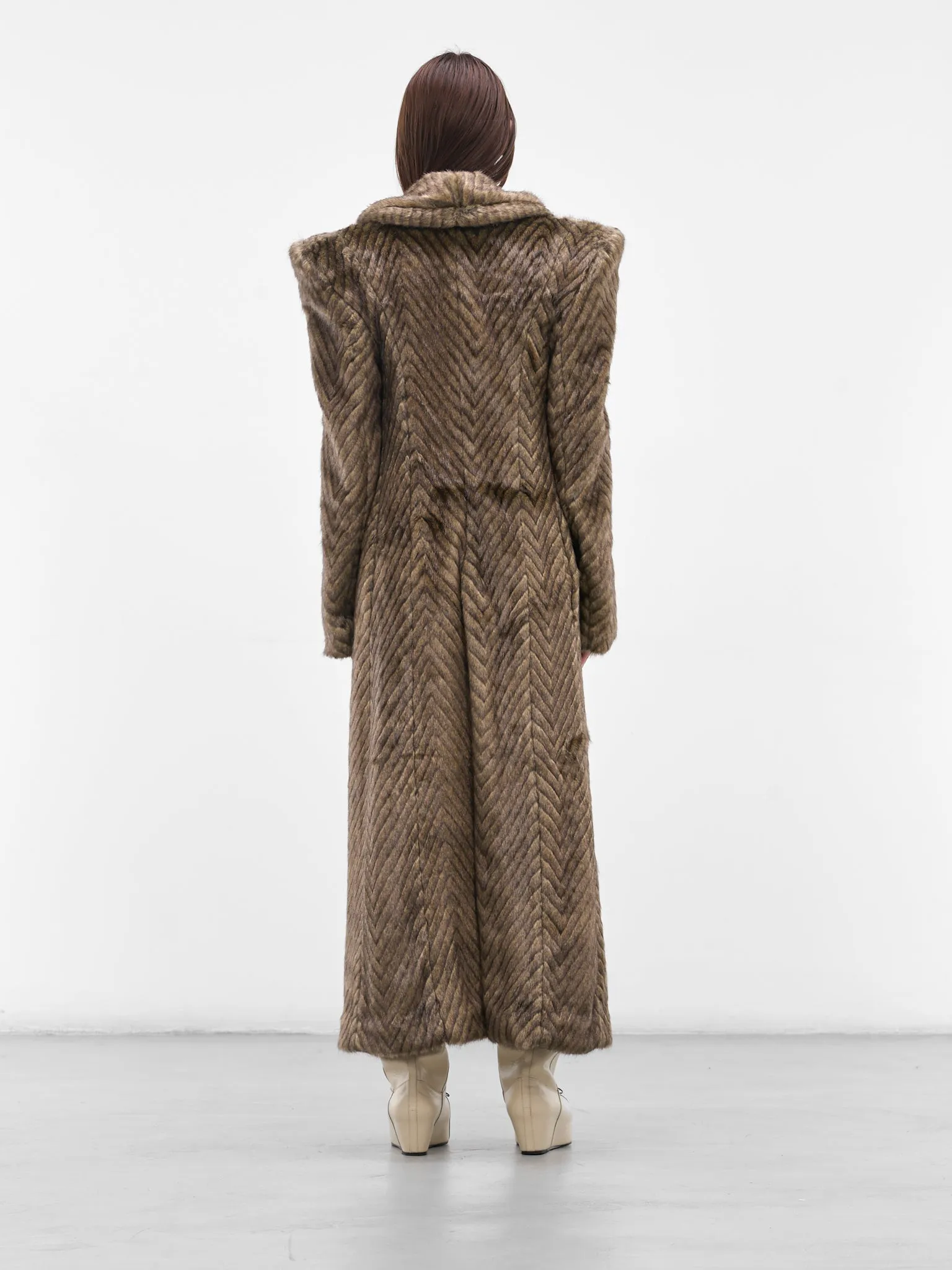 Brown 'St Moritz' Fur Coat (ST-MORITZ-FUR-BROWN) sold by lorenzo product image thumbnail 3