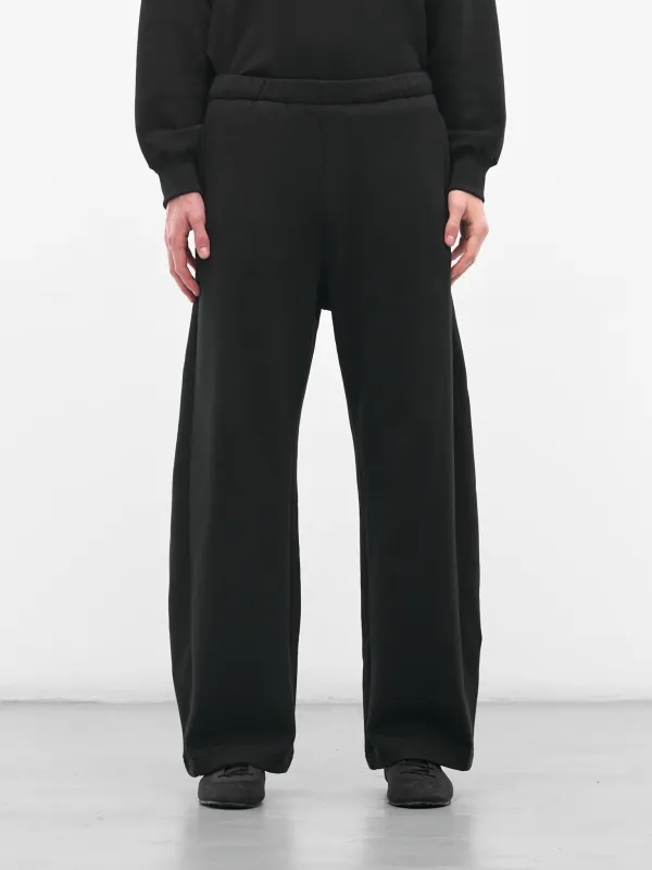 Black Cotton-Yak Relaxed Sweatpants (ST-1288-BLACK) sold by lorenzo