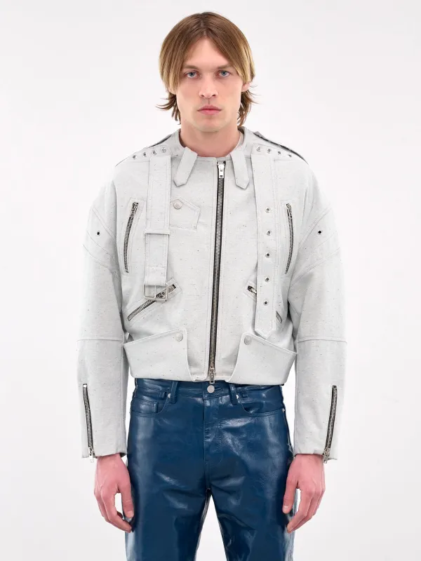 Biker Jacket (MP24DQ3L-JC3001-STONE) sold by lorenzo