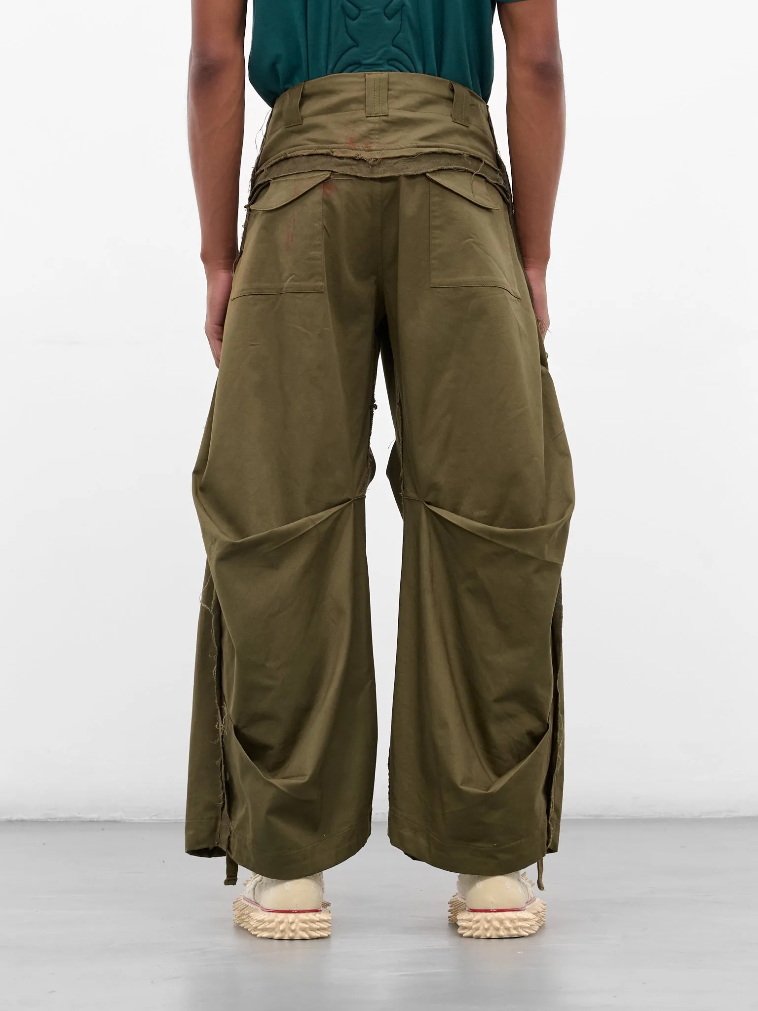 Khaki Twill Mountain Descent Pants (YAW25-DO-PANT-TARNISHED-KHAKI) sold by lorenzo product image thumbnail 3