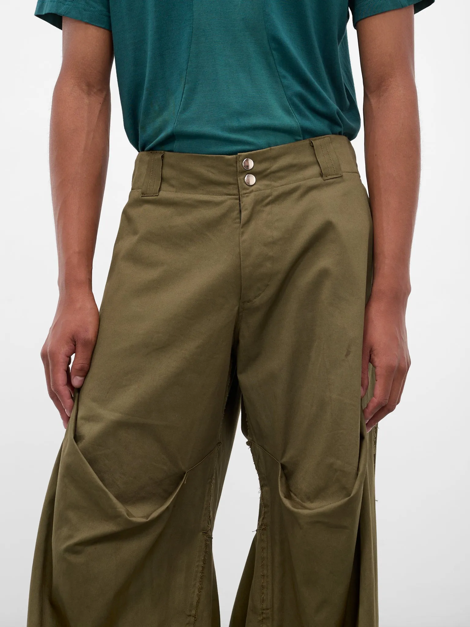Khaki Twill Mountain Descent Pants (YAW25-DO-PANT-TARNISHED-KHAKI) sold by lorenzo product image thumbnail 4