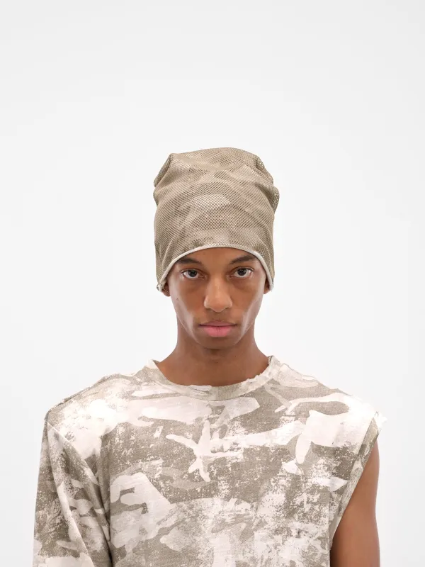 Khaki Layered Mesh Camouflage Trilobeanie (YAW25-DO-HATL-SNOW-CAMO-KHAKI) sold by lorenzo