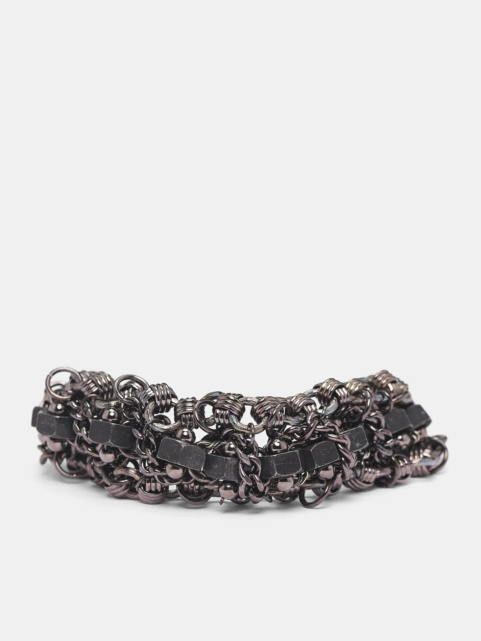 Multi-Chain Gear Metal Bracelet (HL-A84-957-SILVER) sold by lorenzo