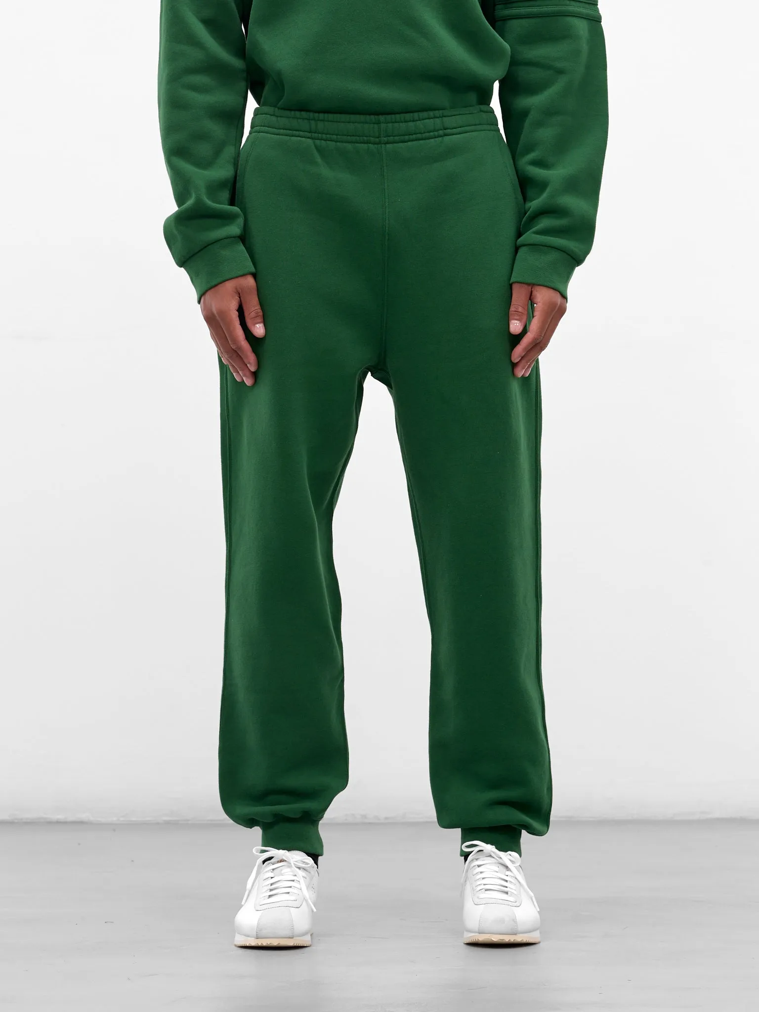 Green Cotton Cuffed Joggers (MRF25CS022-DARK-GREEN) sold by lorenzo