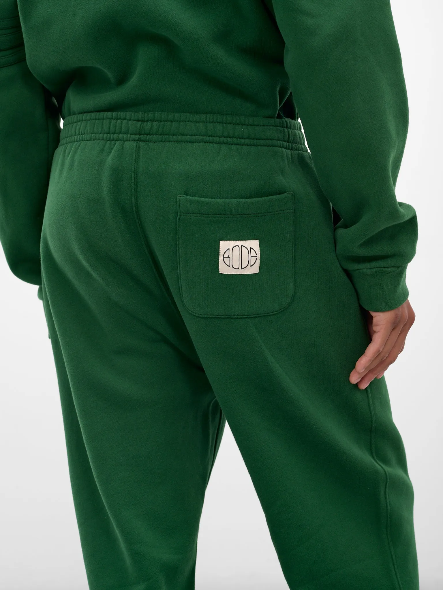 Green Cotton Cuffed Joggers (MRF25CS022-DARK-GREEN) sold by lorenzo product image thumbnail 4