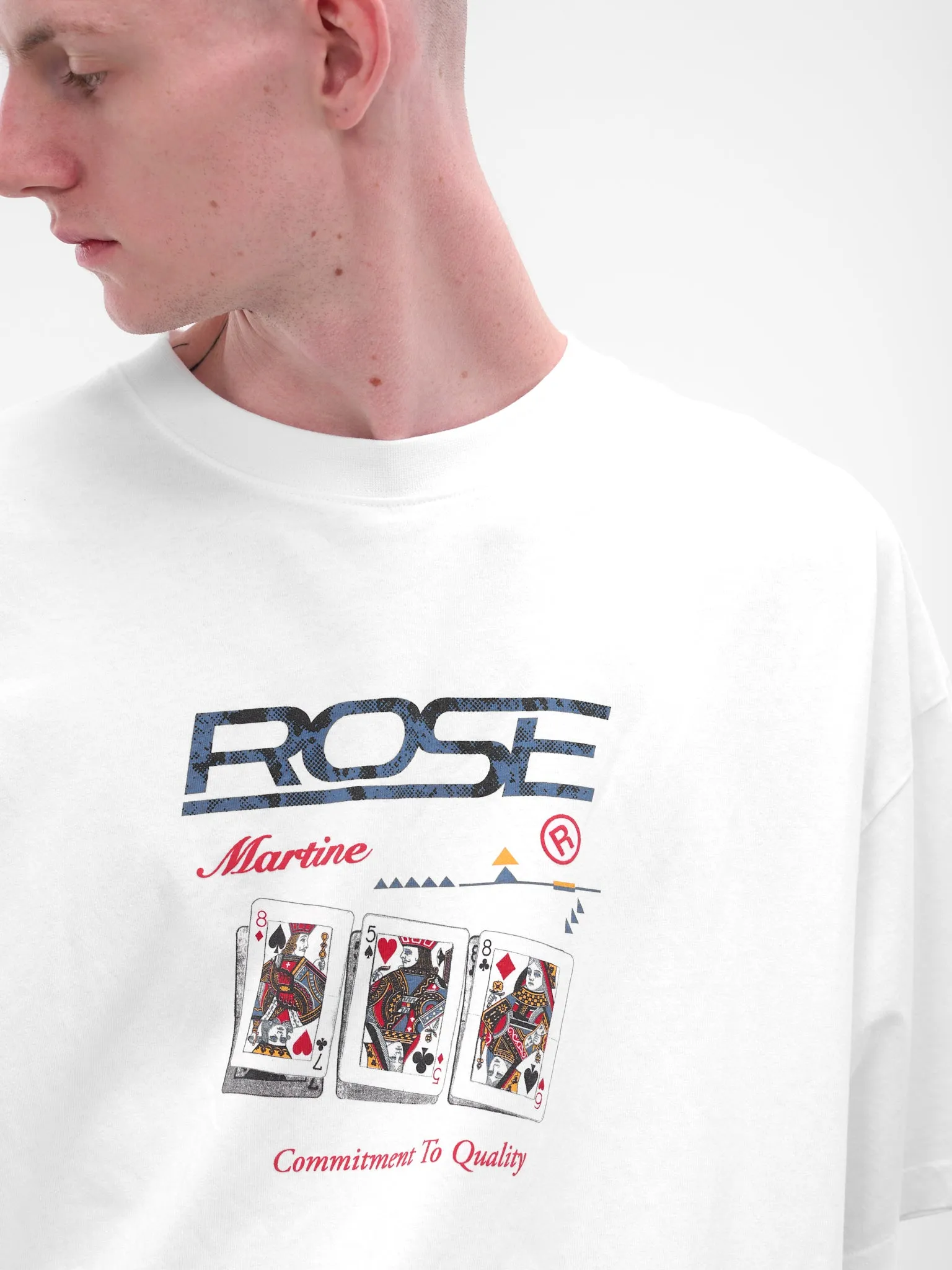 White Oversized Logo Tee (621JE06000F-WHITE) sold by lorenzo product image thumbnail 5