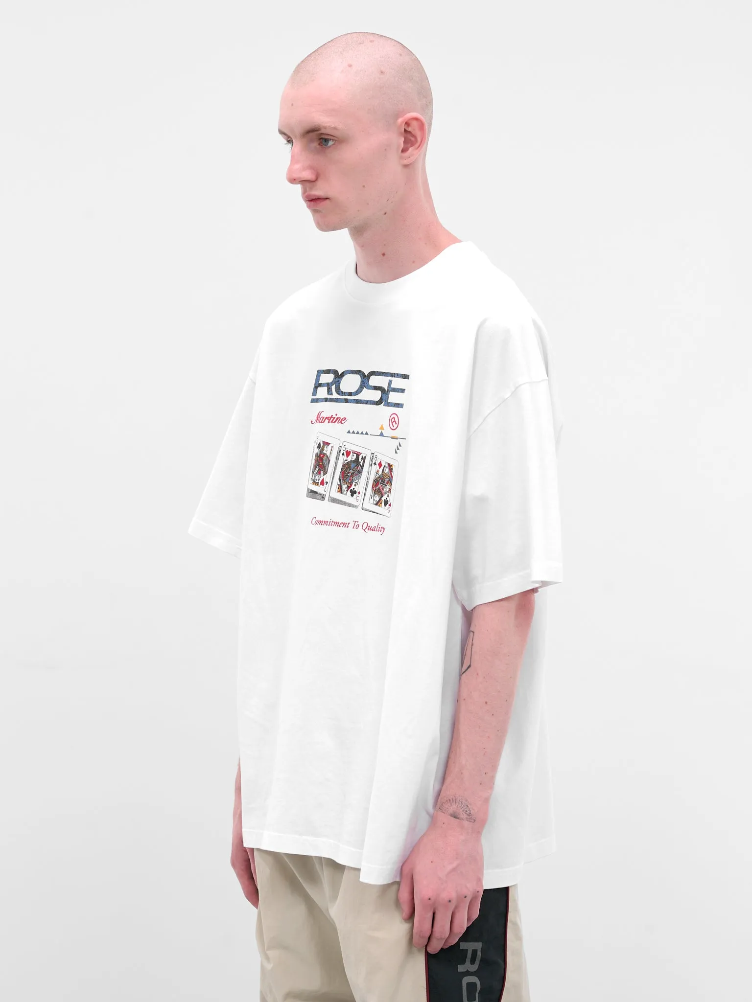 White Oversized Logo Tee (621JE06000F-WHITE) sold by lorenzo product image thumbnail 2