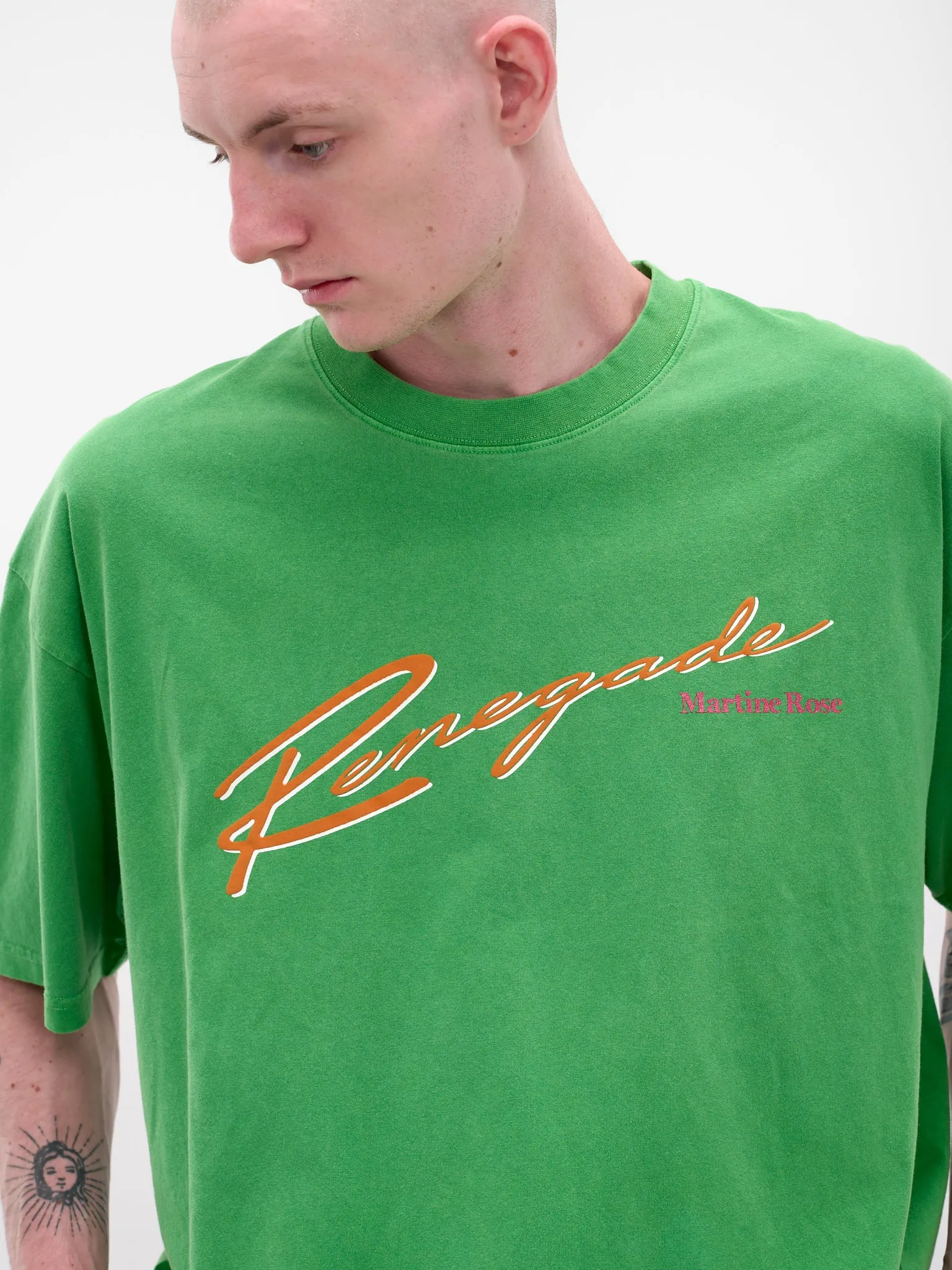 Green Graphic Oversized Tee (621JE01400H-GREEN) sold by lorenzo product image thumbnail 4