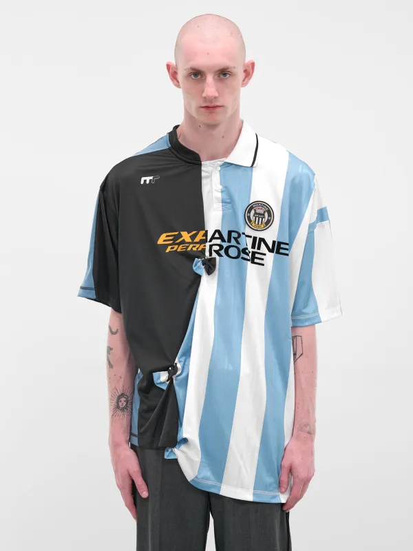 Blue Reconstructed Football Jersey (189JT14531-BLUE) sold by lorenzo