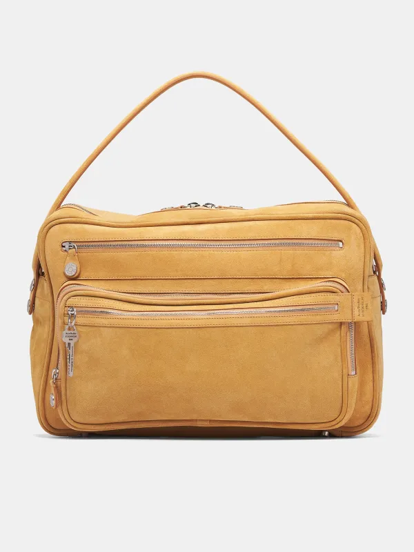 Beige Camero Camere Suede Bag (CAMERO-CAMERA-SUEDE-SESAME-BEI) sold by lorenzo