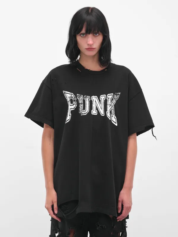 Black Punk Graphic Tee (MAT01T007-SCLERA-BLACK) sold by lorenzo