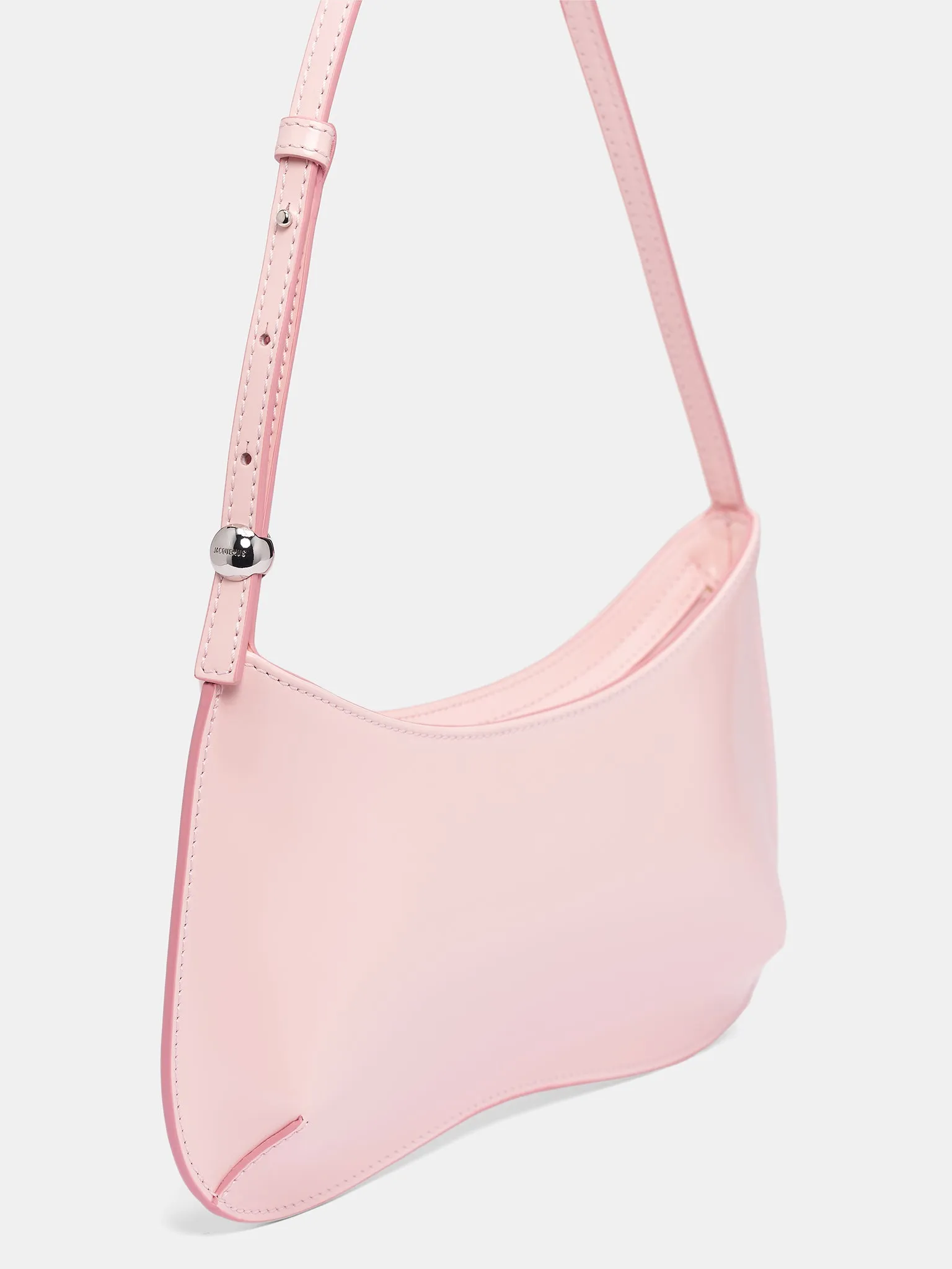 Pink Leather Le Bisou Bag (LE-BISOU-PALE-PINK) sold by lorenzo product image thumbnail 2