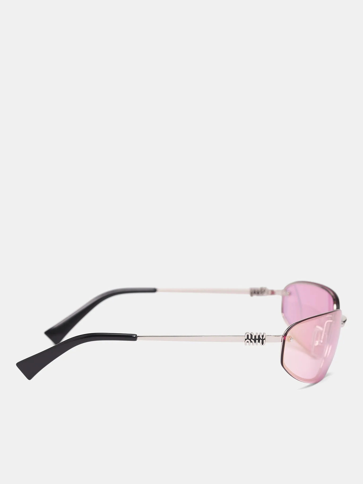 Silver MU-A50S Oval Sunglasses (0MU-A50S-SILVER-PINK-LILAC) sold by lorenzo product image thumbnail 2