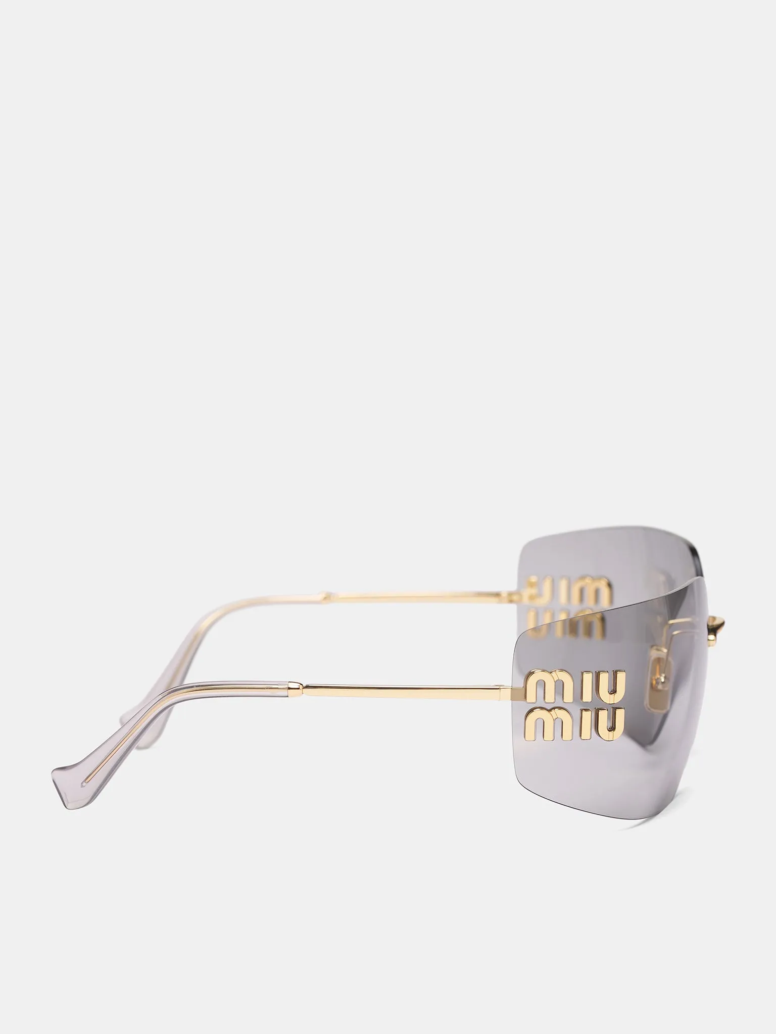 Gold MU-54YS Shield Sunglasses (0MU-54YS-GOLD-LIGHT-GREY) sold by lorenzo product image thumbnail 2