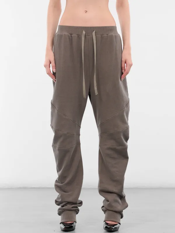 Beige Relaxed Paneled Circular Sweatpants (YR006TR05-MICA) sold by lorenzo