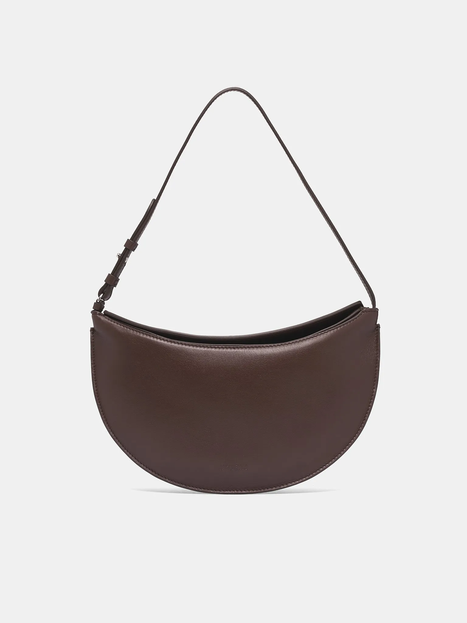 Brown Leather Small Ovalo Bag (BAW00444AC18A08-BROWN) sold by lorenzo product image thumbnail 2
