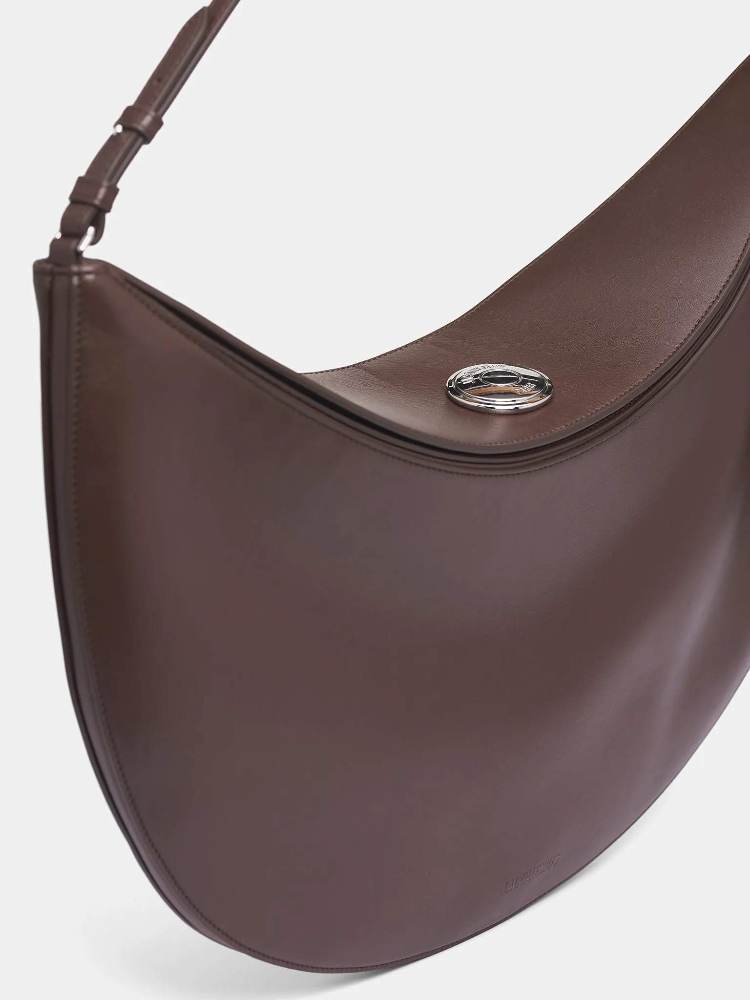 Brown Leather Ovalo Bag (BAW00437AC18A08-BROWN) sold by lorenzo product image thumbnail 4