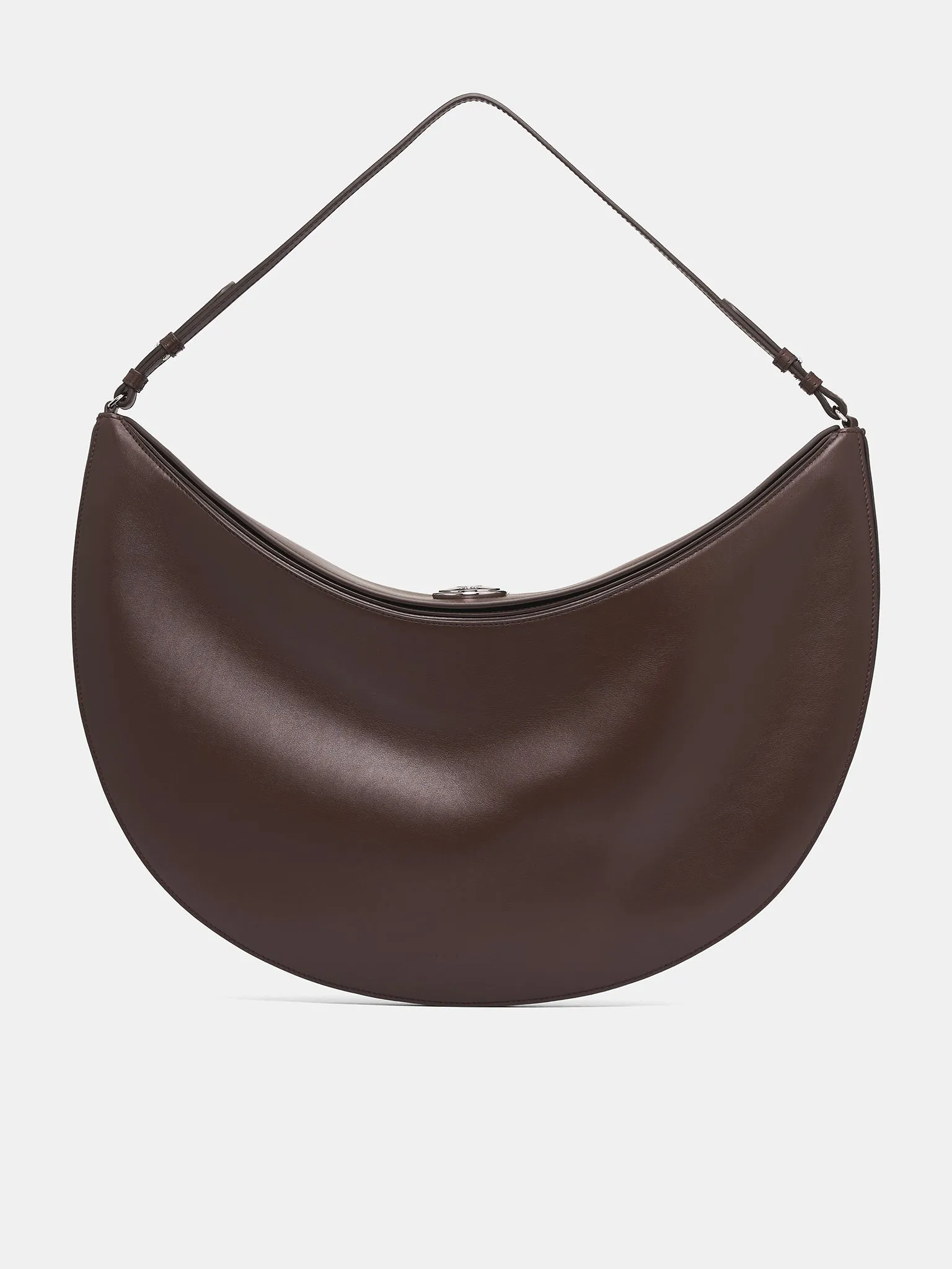 Brown Leather Ovalo Bag (BAW00437AC18A08-BROWN) sold by lorenzo