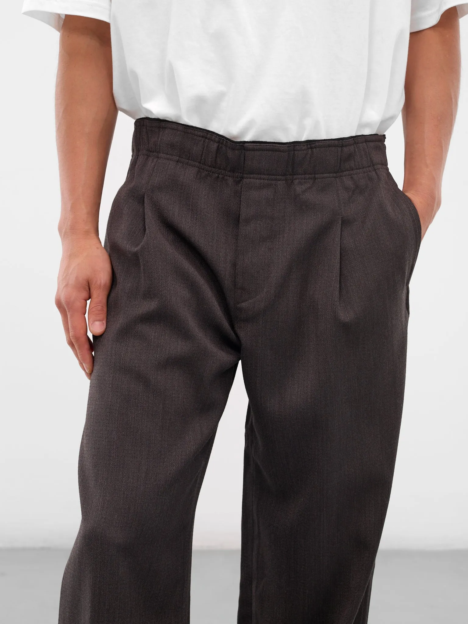 Brown Wool Havana Leisure Trousers (M4254LH-HAVANA-BROWN) sold by lorenzo product image thumbnail 5