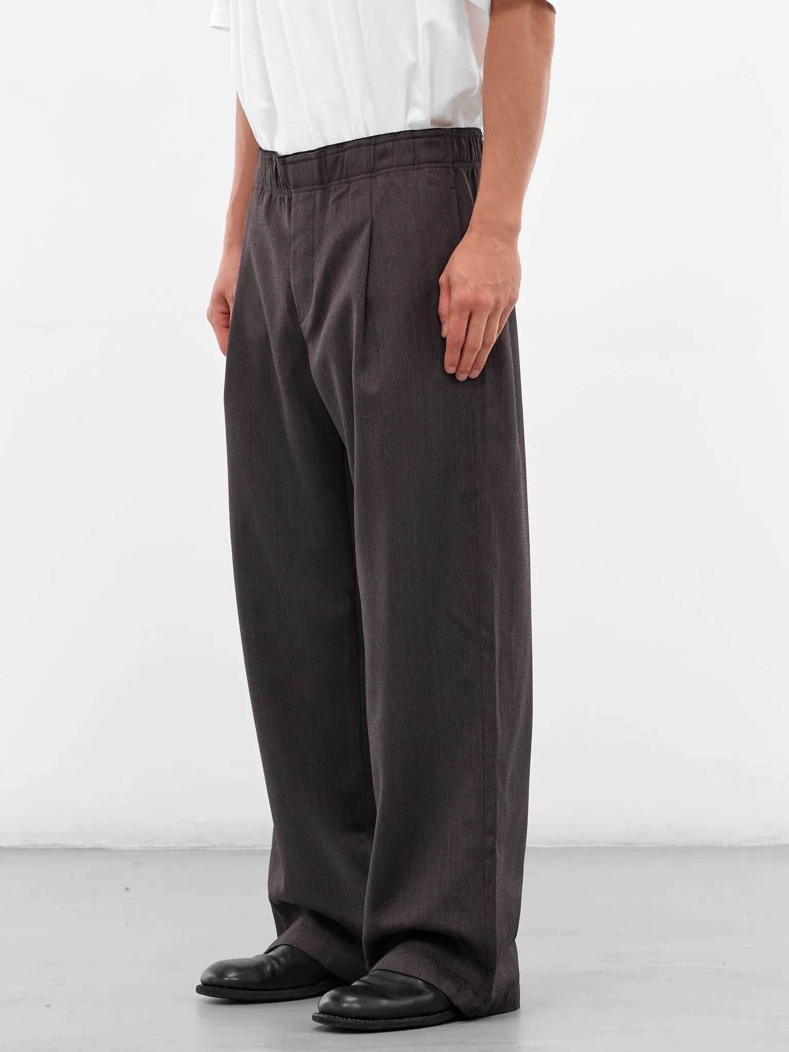Brown Wool Havana Leisure Trousers (M4254LH-HAVANA-BROWN) sold by lorenzo product image thumbnail 2