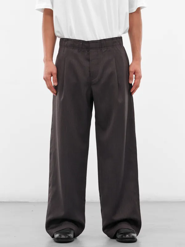 Brown Wool Havana Leisure Trousers (M4254LH-HAVANA-BROWN) sold by lorenzo