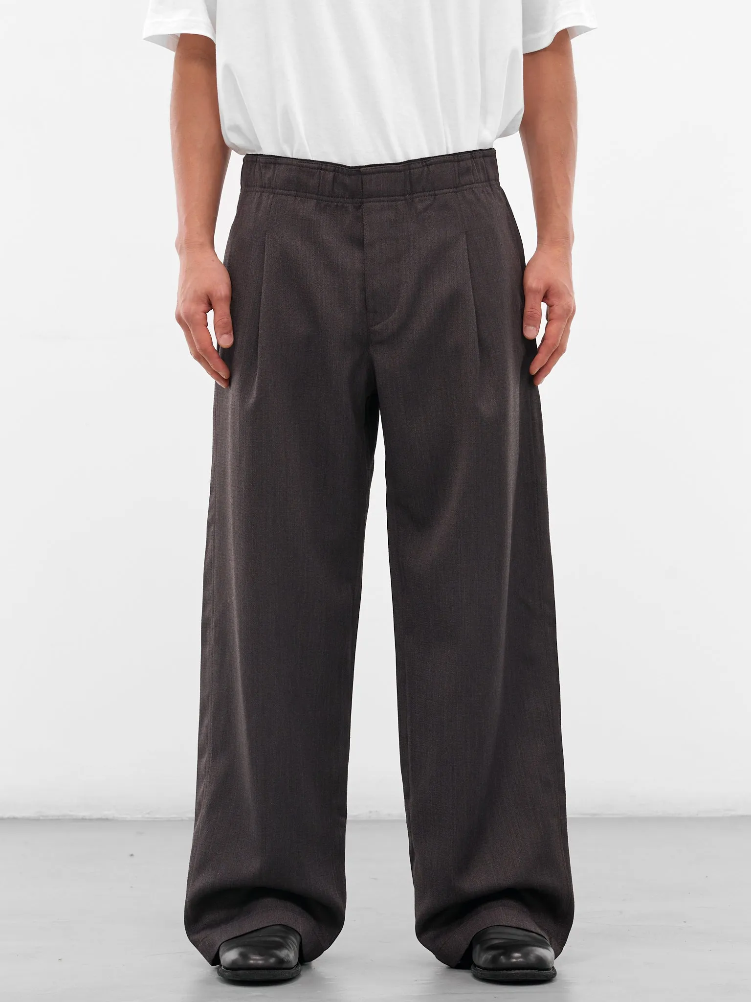 Brown Wool Havana Leisure Trousers (M4254LH-HAVANA-BROWN) sold by lorenzo