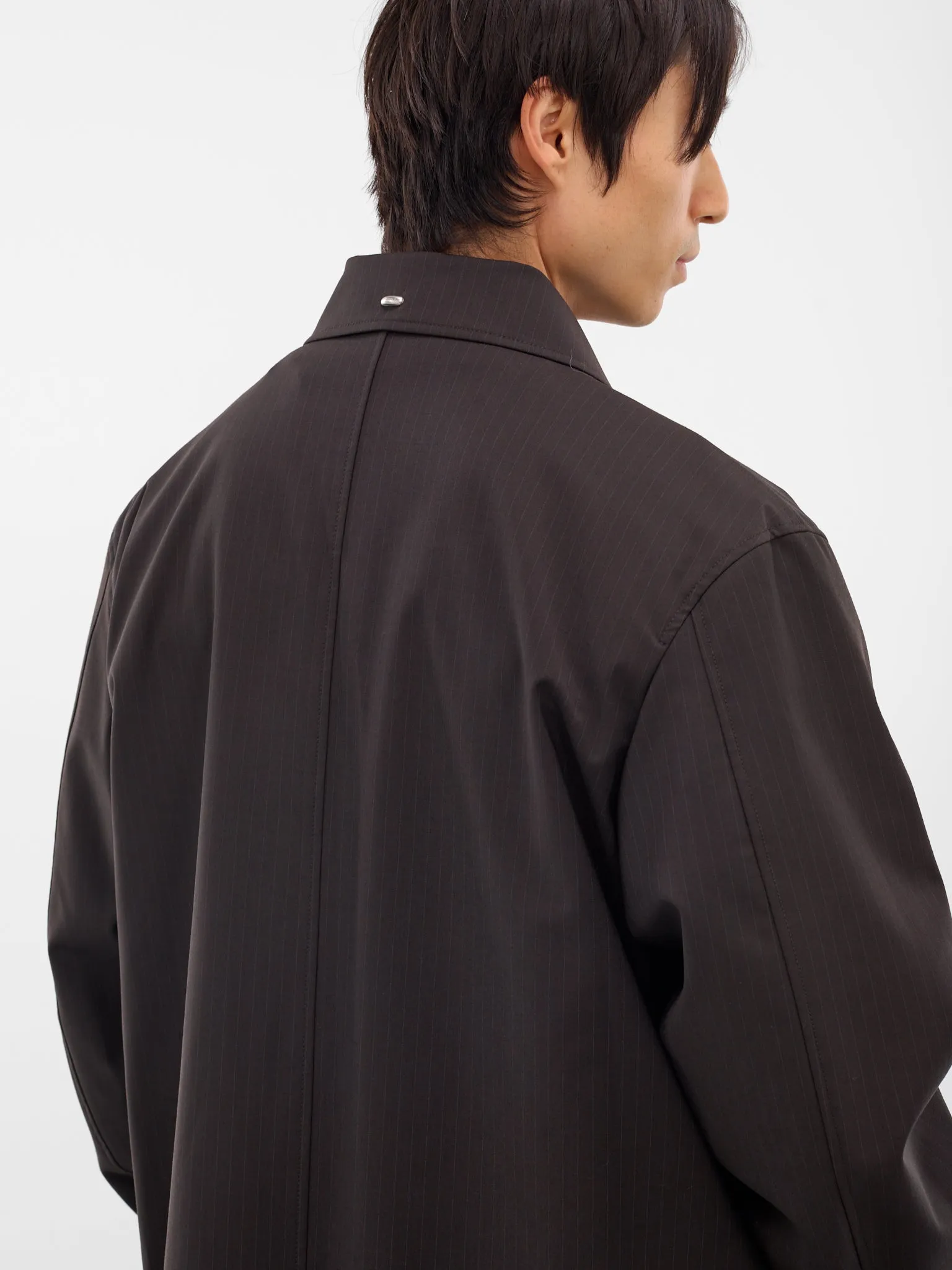 Churchill Stripe Long Oversized Coat (M4251CC-CHURCHILL-STRIPE) sold by lorenzo product image thumbnail 5