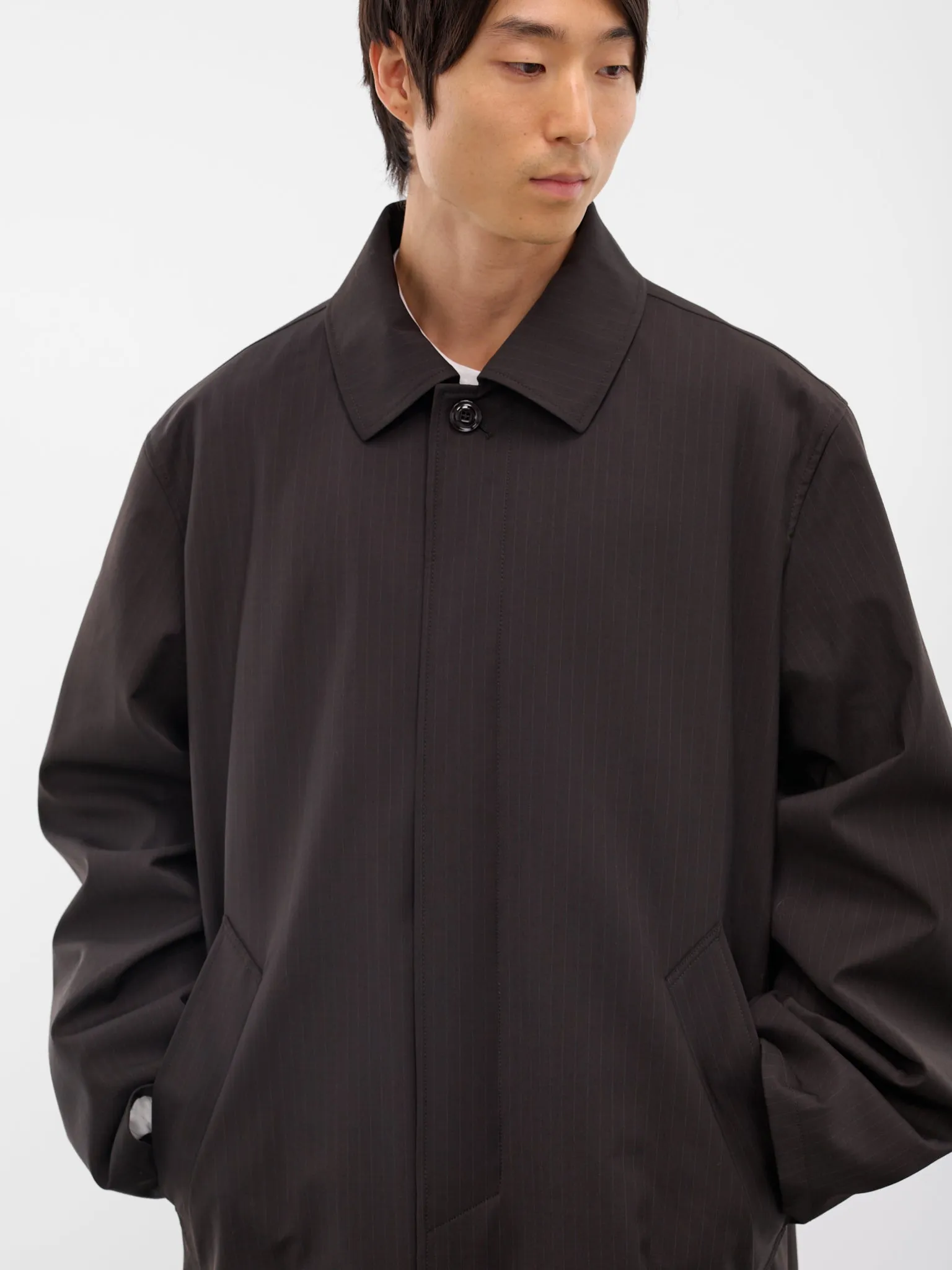 Churchill Stripe Long Oversized Coat (M4251CC-CHURCHILL-STRIPE) sold by lorenzo product image thumbnail 4