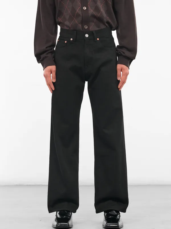 Black Selvedge Third Cut Jeans (M2255TCB-BLACK-SELVEDGE) made by Our Legacy