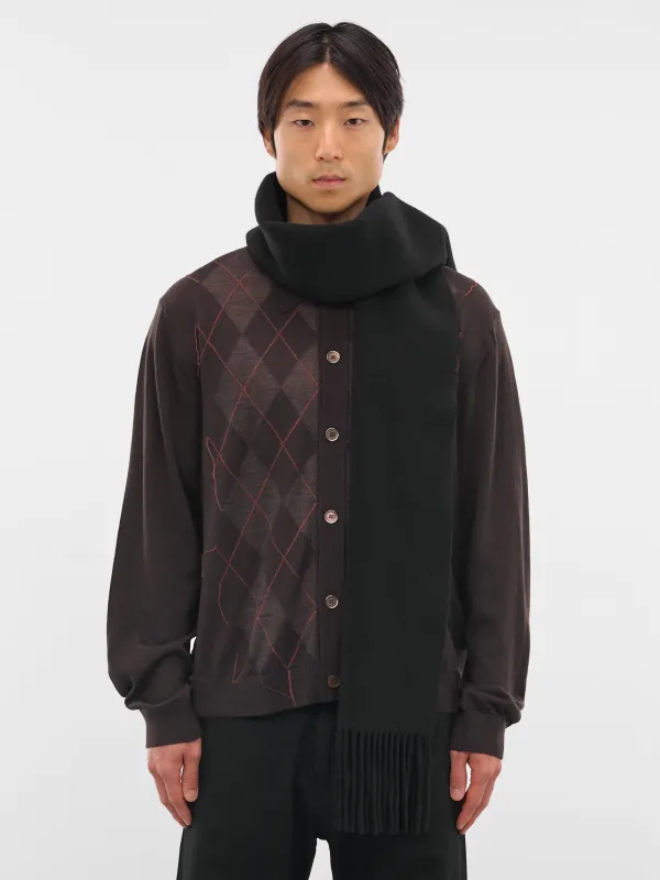 Black Wool Estate Scarf (A4248EA-ESTATE-BLACK) sold by lorenzo