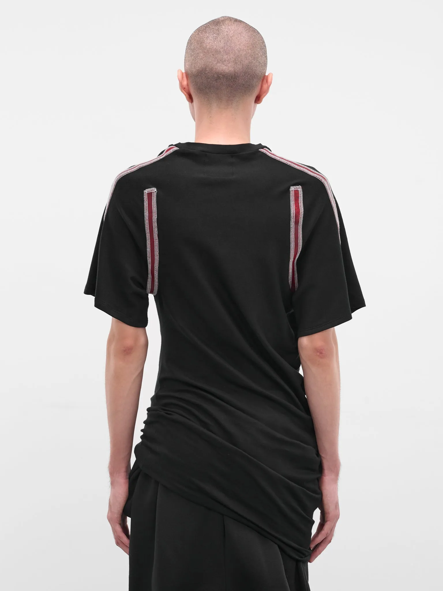 Black Twisted Slim Tee (TWISTED-TOP-BLACK) sold by lorenzo product image thumbnail 3