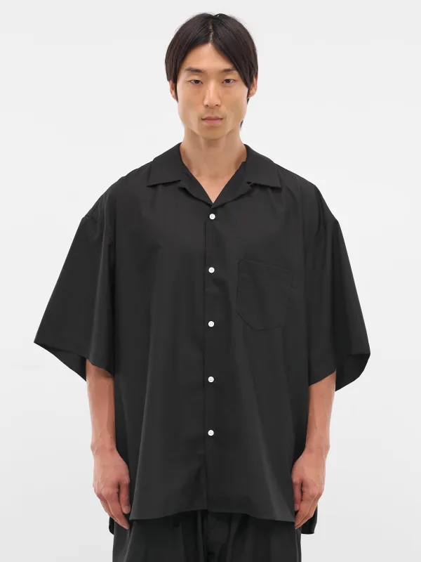 Black Oversized Short Sleeve Shirt (SLEC-OCSHSS-BL-BLACK) sold by lorenzo