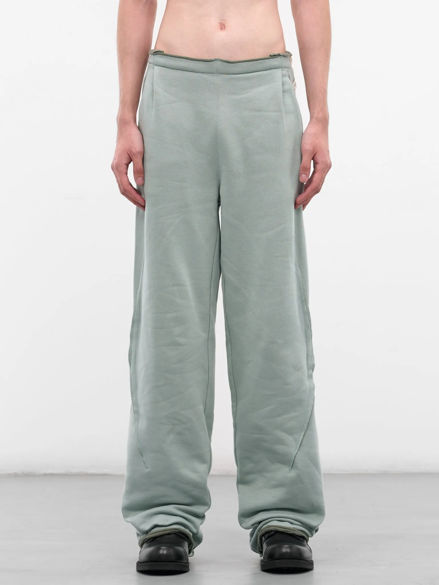 Green Vig K-Dart Spiral Sweatpants (T11-25-GREEN-GREY) sold by lorenzo