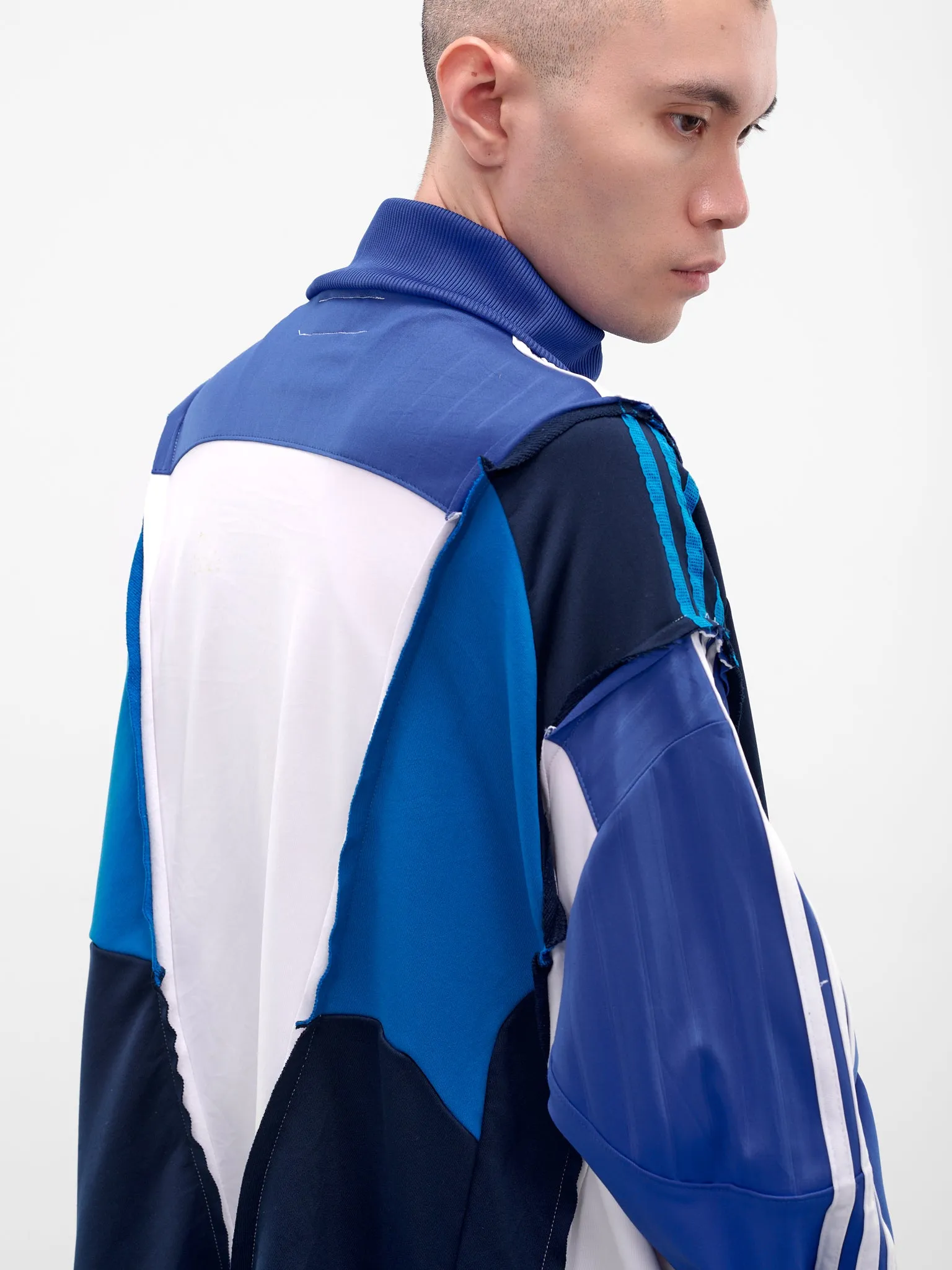 Patchwork Deconstructed Track Jacket (DC-NS-BL-02-MULTI) sold by lorenzo product image thumbnail 5