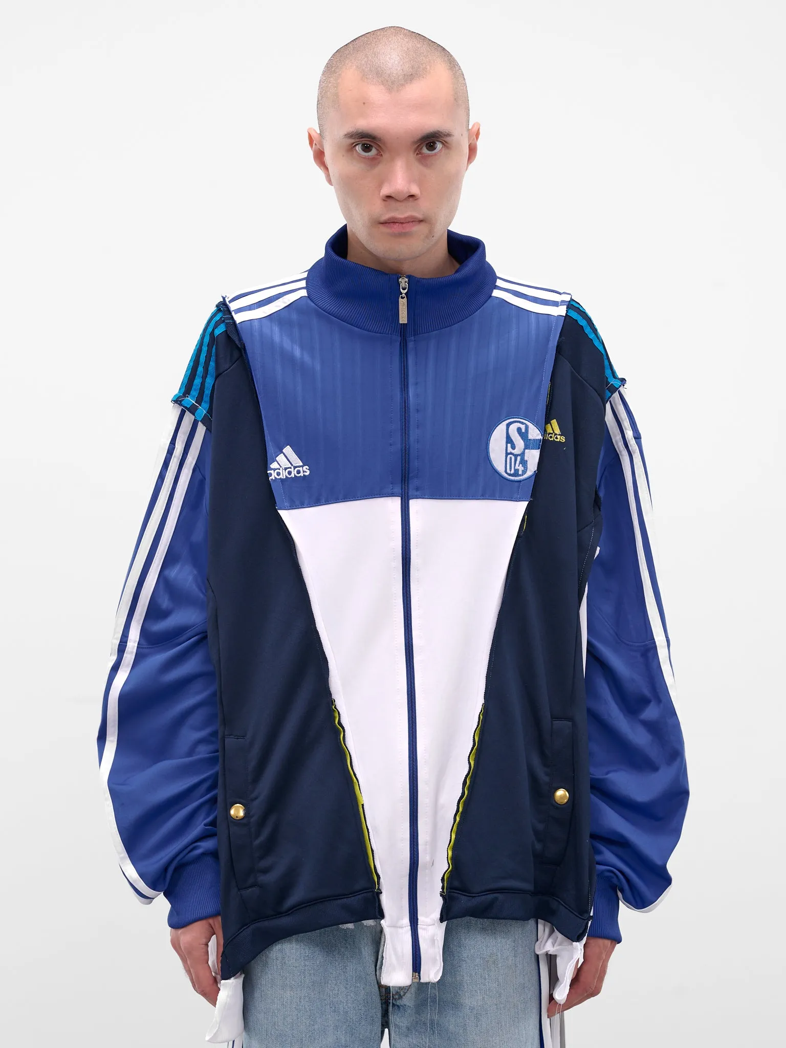 Patchwork Deconstructed Track Jacket (DC-NS-BL-02-MULTI) sold by lorenzo