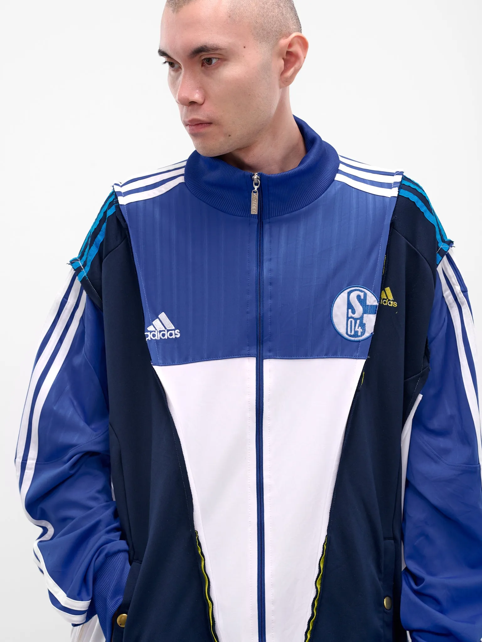 Patchwork Deconstructed Track Jacket (DC-NS-BL-02-MULTI) sold by lorenzo product image thumbnail 4