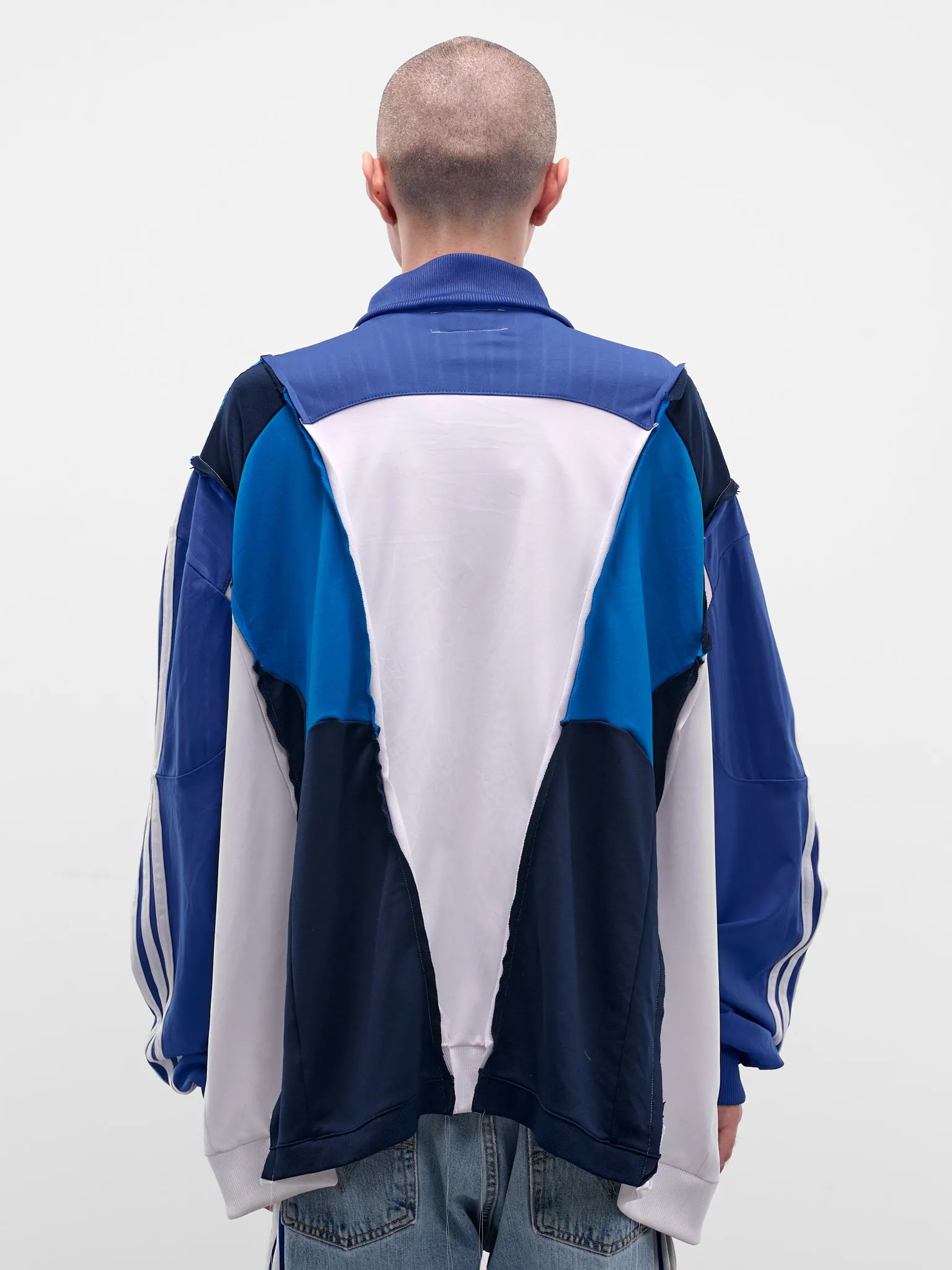 Patchwork Deconstructed Track Jacket (DC-NS-BL-02-MULTI) sold by lorenzo product image thumbnail 3