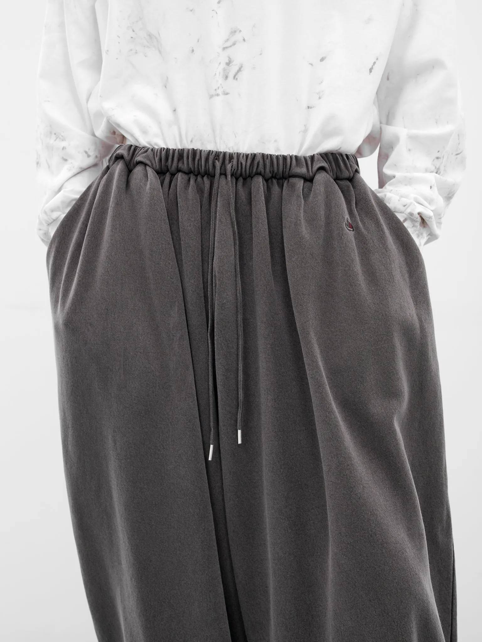 Black Wash Baggy Joggers (25AW49PT319-BLACK) sold by lorenzo product image thumbnail 4