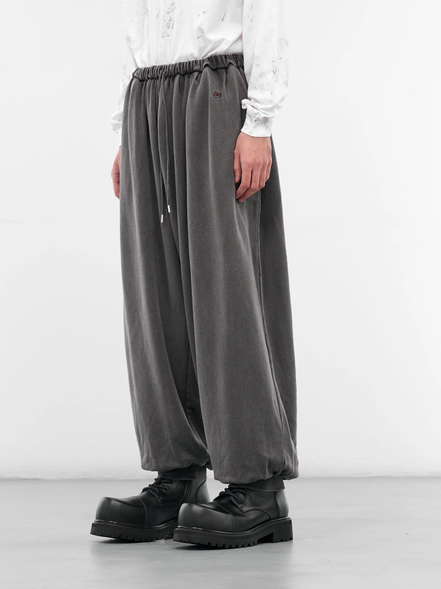 Black Wash Baggy Joggers (25AW49PT319-BLACK) sold by lorenzo product image thumbnail 2