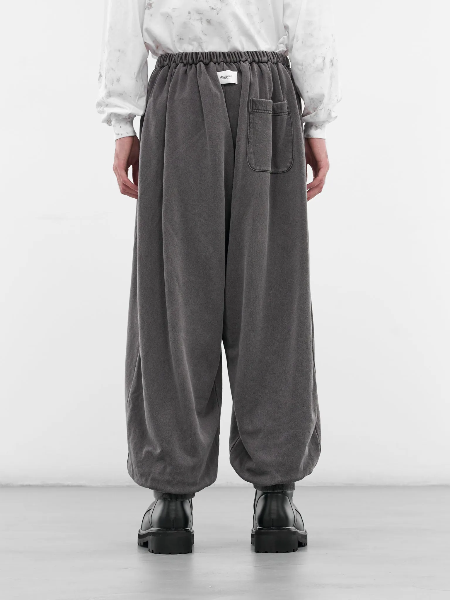 Black Wash Baggy Joggers (25AW49PT319-BLACK) sold by lorenzo product image thumbnail 3