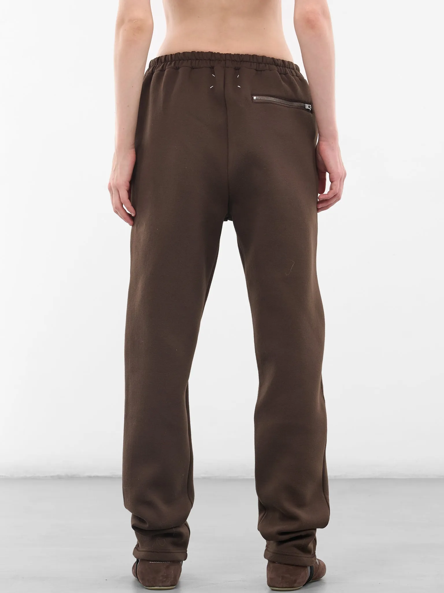 Brown Creased Taper Sweatpants (S50KA0692-M20131-143-BROWN) sold by lorenzo product image thumbnail 3